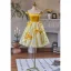 Fashion Yellow Homecoming Bow Short Graduation Dresses 2024 A-Line / Princess Off-The-Shoulder Sleeveless Backless