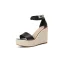 Chic / Beautiful Orange Street Wear Braid Womens Sandals 2022 Ankle Strap 12 cm Wedges Open / Peep Toe Sandals High Heels