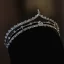 Eenvoudige Zilveren Rhinestone Legering Zirkonium Tiara Bruids Haaraccessoires 2022 Huwelijk Tiara