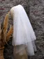 Charmant Witte Parel Pailletten Bruidssluier 2025 0.5 m Tule