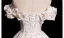 Elegante Ivory / Creme Perle Stickerei Ballkleider 2025 Ballkleid Off Shoulder Kurze Ärmel Rückenfreies Lange Ball Festliche Kleider