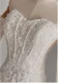 Vintage / Retro White Lace Flower Wedding Dresses 2025 Trumpet / Mermaid Off-The-Shoulder Long Sleeve Backless Sweep Train Wedding