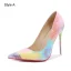Fine Aften Multi-Farger Pumps 2023 11 cm Stiletthæler Spisse Pumps Høyhælte