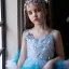 Charmant Himmelblau Perlenstickerei Pailletten Geburtstag Fallende Rüsche Blumenmädchenkleider Ballkleid 2025 Spaghettiträger Ärmellos Rückenfreies Asymmetrisch