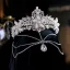 Barock Silver Legering Pärla Rhinestone Brud Huvudbonad 2023 Bröllop