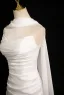 Modest / Simple Amazing / Unique White Wedding Dresses 2024 Trumpet / Mermaid Strapless Sleeveless Backless Sweep Train Wedding