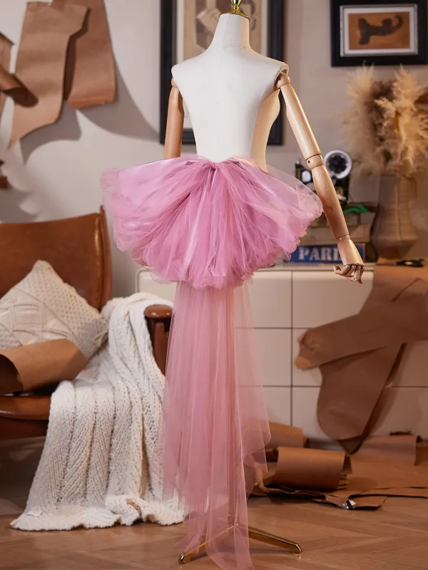 Charmant Rougissant Rose Fait main Tulle Promo Vestes & Enveloppements 2025
