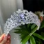Elegant Silver Rhinestone Zircon Wedding Bridal Hair Accessories Tiara 2022