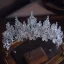 Charmant Argenté Fait main Faux Diamant Cristal Alliage Mariage Couronner Accessoire Cheveux Mariage 2025