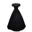 Élégant Noire Paillettes Robe De Bal 2023 Princesse Col Haut Manches Courtes Dos Nu Longue Promo Robe De Ceremonie