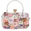 Flower Fairy Ocean Blue Pearl Rhinestone Sequins Prom Clutch Bags 2024