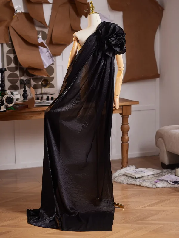 Inhabituel Noire Fait main Fleur Promo châle 2025