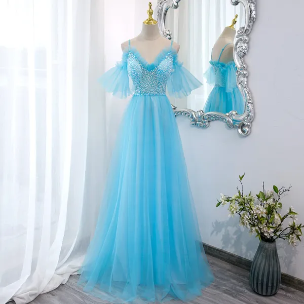 Chic Beautiful Sky Blue Beading Sequins Prom Dresses 2024 A Line   O1cn01nshiug2ac51jt2hlc  782468166 @600w 