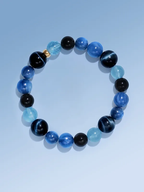 Chic / Belle Océan Bleu Fait main Cristal Naturel Bracelets 2025 Accessorize