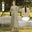 Simple Vert Cendré Satin Robe Demoiselle D'honneur 2022 Princesse Manches Courtes Dos Nu Longue Demoiselle D'honneur