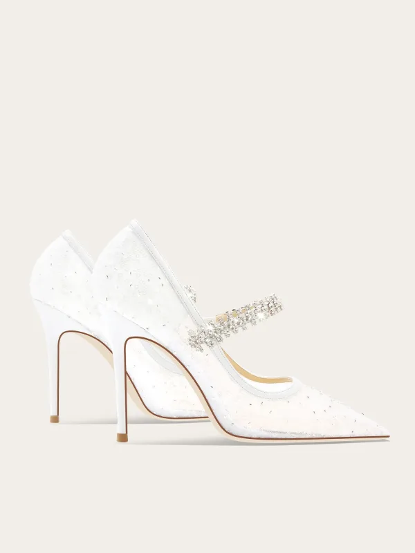 Elegante Weiß Strass Pailletten Brautschuhe 2025 10 cm Stilettos Spitzschuh Hochzeit Hochhackige