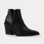 Mote Brun Høst Vinter Leopard Print Boots Dame 2023 Gateklær 8 cm Tykk Hæler Spisse Boots Høyhælte
