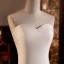 Vintage / Retro Modest / Simple Ivory Ruffle Flower Wedding Dresses 2023 Ball Gown Strapless Sleeveless Backless Sweep Train Wedding Dresses