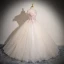 Elegant Champagne Beading Sequins Lace Flower Appliques Prom Dresses 2024 Ball Gown Off-The-Shoulder Sleeveless Backless Floor-Length / Long Prom Formal Dresses