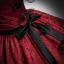 Vintage / Retro Glitter Burgundy Prom Dresses 2023 Ball Gown Strapless Sleeveless Backless Bow Sash Floor-Length / Long Prom Formal Dresses