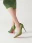 Élégant Vert Cendré Bureau OL Escarpins 2025 Cuir 10 cm Talons Aiguilles À Bout Pointu Escarpins Talons Hauts
