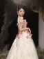 Flower Fairy White Beading Appliques Prom Dresses 2023 A-Line / Princess Off-The-Shoulder Sleeveless Backless Floor-Length / Long Prom Formal Dresses