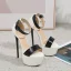 Sexy White Cocktail Party Womens Sandals 2023 Ankle Strap 16 cm Stiletto Heels Open / Peep Toe Sandals High Heels