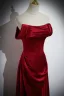Chic / Beautiful Burgundy Prom Dresses 2024 A-Line / Princess Strapless Sleeveless Backless Floor-Length / Long Prom Formal Dresses