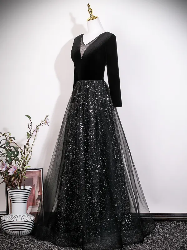 blush formal dresses plus size Primavera Couture 14055 Long Prom Dress Plus Size V Neck Sequin Lower Layered Ruffle Formal Gown 14W / Midnight