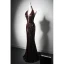 Sexy Bordeaux Paillettes Faux Diamant Robe De Soirée 2024 Trompette / Sirène Titulaire Sans Manches Dos Nu Train De Balayage Soirée Robe De Ceremonie