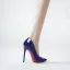 Fashion Navy Blue Evening Party Leather Pumps 2026 Patent Leather 12 cm Stiletto Heels Pointed Toe Pumps High Heels