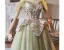 Chic / Beautiful Sage Green Sequins Lace Flower Homecoming Graduation Dresses 2025 A-Line / Princess Off-The-Shoulder Short Sleeve Backless Tea-length Formal Dresses