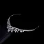 Enkla Vita Rhinestone Zirkon Legering Bröllop Tiara Brud Huvudbonad 2022