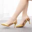 Schöne Weiß Sommer Ball Sandalen Damen 2024 7 cm Stilettos Spitzschuh Sandaletten Hochhackige