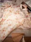 Style Chinois Chic / Belle Beige Impression Cheongsam 2024 Trompette / Sirène Col Haut Manches Courtes Longue