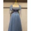 Chic / Beautiful Burgundy Beading Sequins Prom Dresses 2023 A-Line / Princess Square Neckline Short Sleeve Backless Floor-Length / Long Prom Formal Dresses