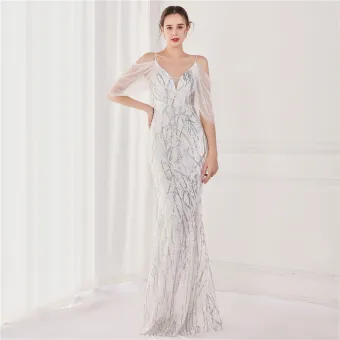 Charmant Witte Avondjurken 2022 Trompet Zeemeermin Spaghettibandjes Multi Kleuren Rhinestone Pailletten Korte Mouwen Ruglooze Lange Avond Gelegenheid Jurken