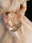 Eleganta Elfenben Rhinestone Pärla Läder Brudskor 2022 8 cm Stilettklackar Spetsiga Bröllop Pumps Högklackade