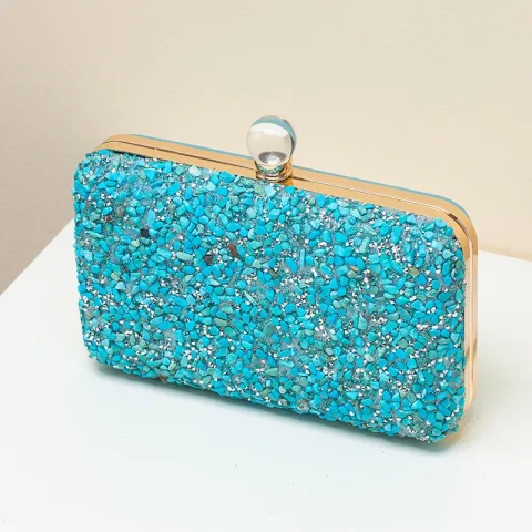 Unique Mode Lindgrün Strass Abend Legierung Clutch Tasche 2025