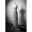 Charmant Gris Paillettes Plumes Dansant Robe De Soirée 2024 Trompette / Sirène Bustier Sans Manches Dos Nu Longue Soirée Robe De Ceremonie