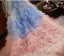 Fashion Two Tone Handmade  Cascading Ruffles Prom shawl 2025 Tulle