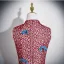 Chiński Styl Vintage Burgund Z Koronki Bal Cheongsam 2025 Syrena / Rozkloszowane Wysokiej Szyi Bez Rękawów Długie