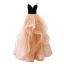 Mode Sorte Glitter Gallakjoler 2022 Prinsesse Spaghetti Straps Pailletter Rhinestone Ærmeløs Halterneck Lange Cascading Flæser Kjoler