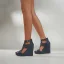 Roman Grey Street Wear Womens Sandals 2022 11 cm Wedges Open / Peep Toe Sandals