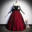Ethnisch Burgunderrot Ballkleider 2023 Ballkleid Bandeau Ärmellos Rückenfreies Schleife Lange Ball Festliche Kleider