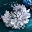Elegant Hvit Perle Rhinestone Blomst Legering Bryllup Har Tilbehor 2024