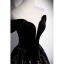 Sexy Black Sequins Evening Dresses 2023 A-Line / Princess Off-The-Shoulder Short Sleeve Backless Floor-Length / Long Evening Party Formal Dresses
