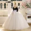 Chic / Beautiful Ivory Appliques Birthday Flower Girl Dresses 2025 Ball Gown Scoop Neck Sleeveless Backless Floor-Length / Long
