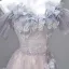 Bling Bling Lavande En Dentelle Papillon Appliques Paillettes Robe De Soirée 2026 Princesse De l'épaule Manches Courtes Dos Nu Longue Robe De Ceremonie