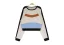 Confortable Femme Tomber Kaki Ample Sweats 2021 Encolure Dégagée Désinvolte Hiver Coton Manches Longues Patchwork Hauts